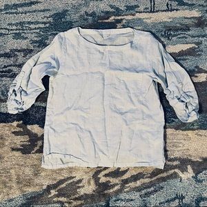Uniqlo Light-Blue Linen Shirt